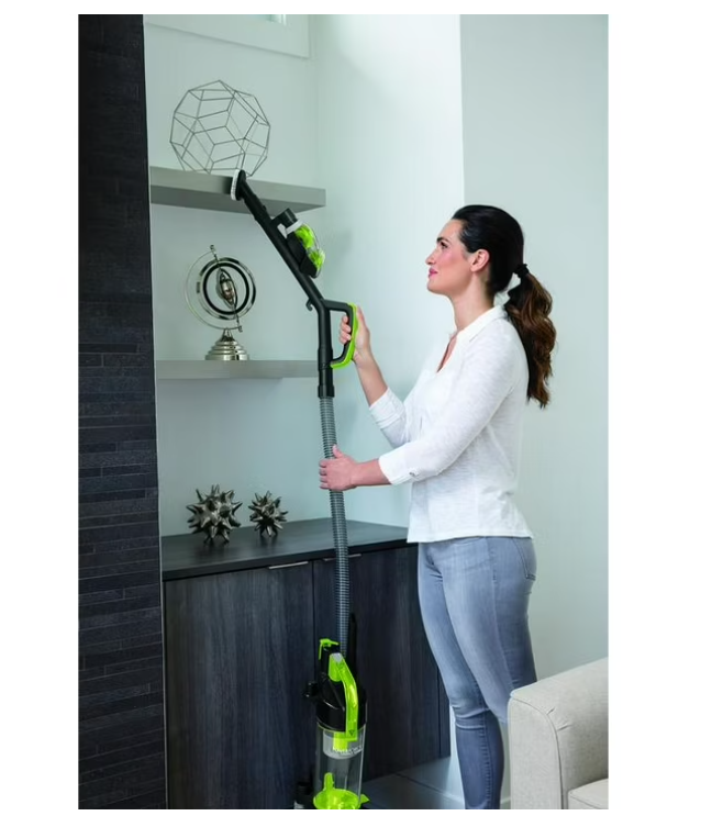 BISSELL PowerForce Compact Turbo, Bagless, Upright Vacuum, Powerful Suction, East Empty Dirt Tank, Lightweight, High Reach Wand, 2690, Green & Black