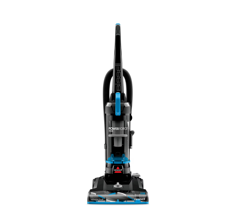 BISSELL PowerForce Helix, Bagless, Upright Vacuum, Pet Friendly, Scatter-Free Technology, Helix Dirt Separation System, Lightweight, 3313, Blue & Black