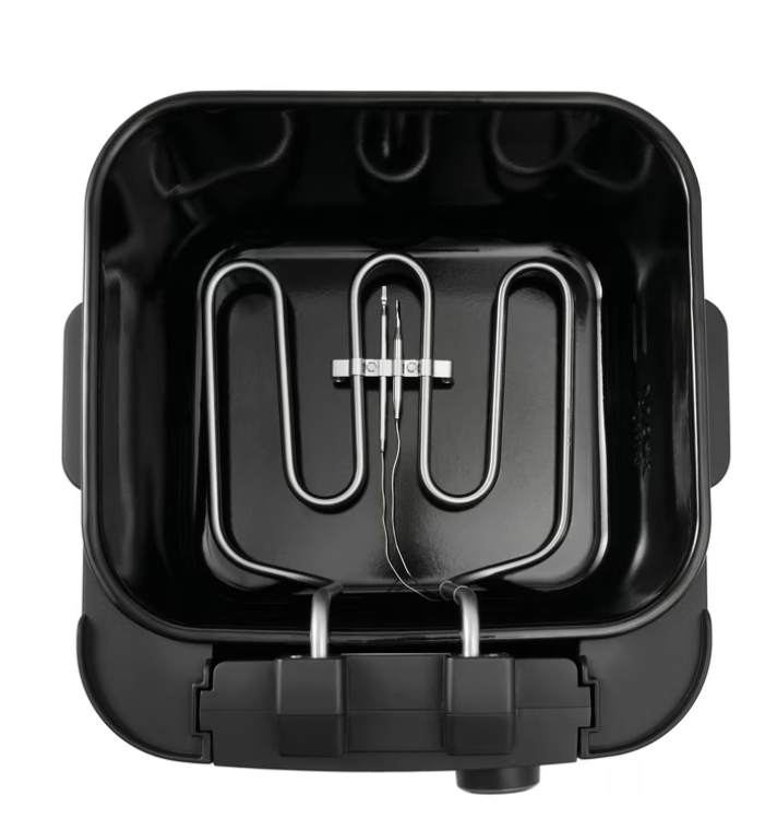Mainstays 4-Liter Matte Black Electric Deep Fryer with Adjustable Temperature Control