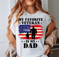 My Favorite Veteran Is My Dad PNG | Patriotic Family Digital Download