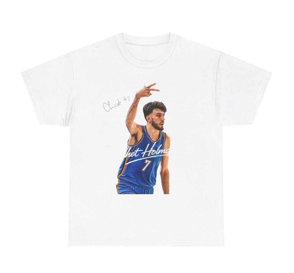 Chet Holmgren OKC T Shirt Autograph Edition