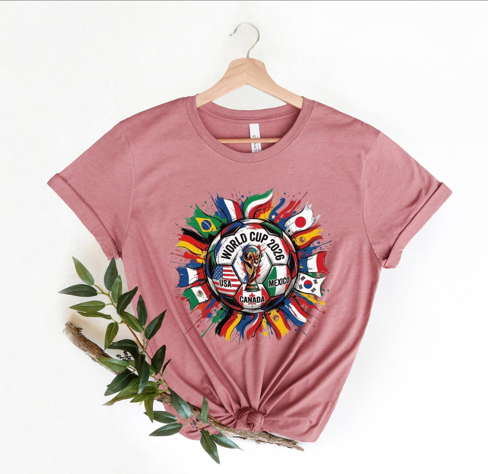 World Cup 2026 Shirt Soccer Fan Tee USA Canada Mexico World Cup Gift Soccer Shirt Men Women World Cup Fan Tee International Soccer