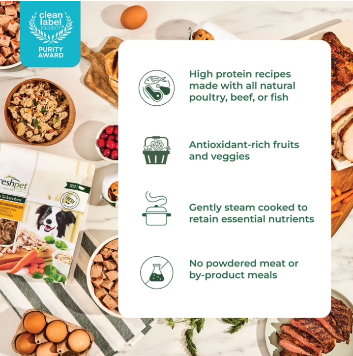 Freshpet Fresh Dog Food, Tender Chicken Recipe, Freshly Roasted Meals, 5.5 lb.