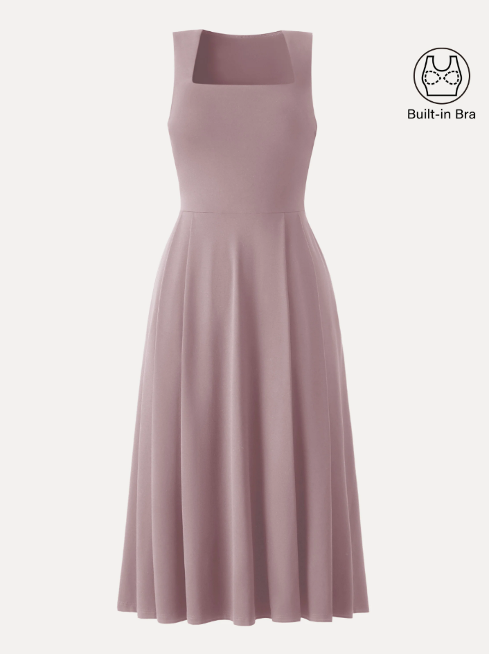 The Anytime Little Black Bra Dress with Pockets