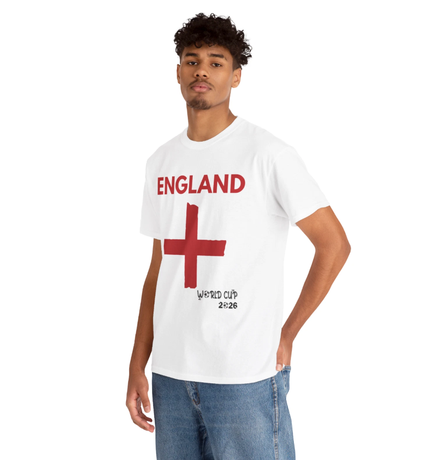 England World Cup 2026 Soccer T‑Shirt | English Football Supporter Tee | Unisex