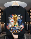 USA Soccer Shirt 2026 World Cup Fan Tee American Flag Football supporters USA
