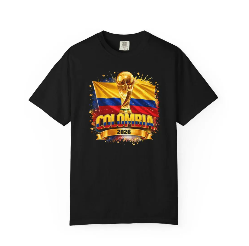Colombia World Cup Shirt Trophy 2026 T-shirt | Colombian Soccer Fan Tee
