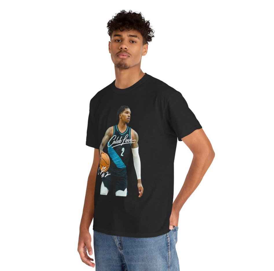 Caleb Love Portland Trail Blazers T Shirt Basketball Player Tee