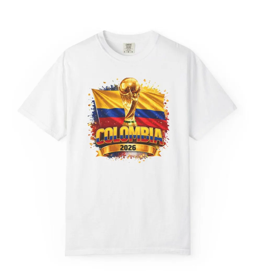 Colombia World Cup Shirt Trophy 2026 T-shirt | Colombian Soccer Fan Tee