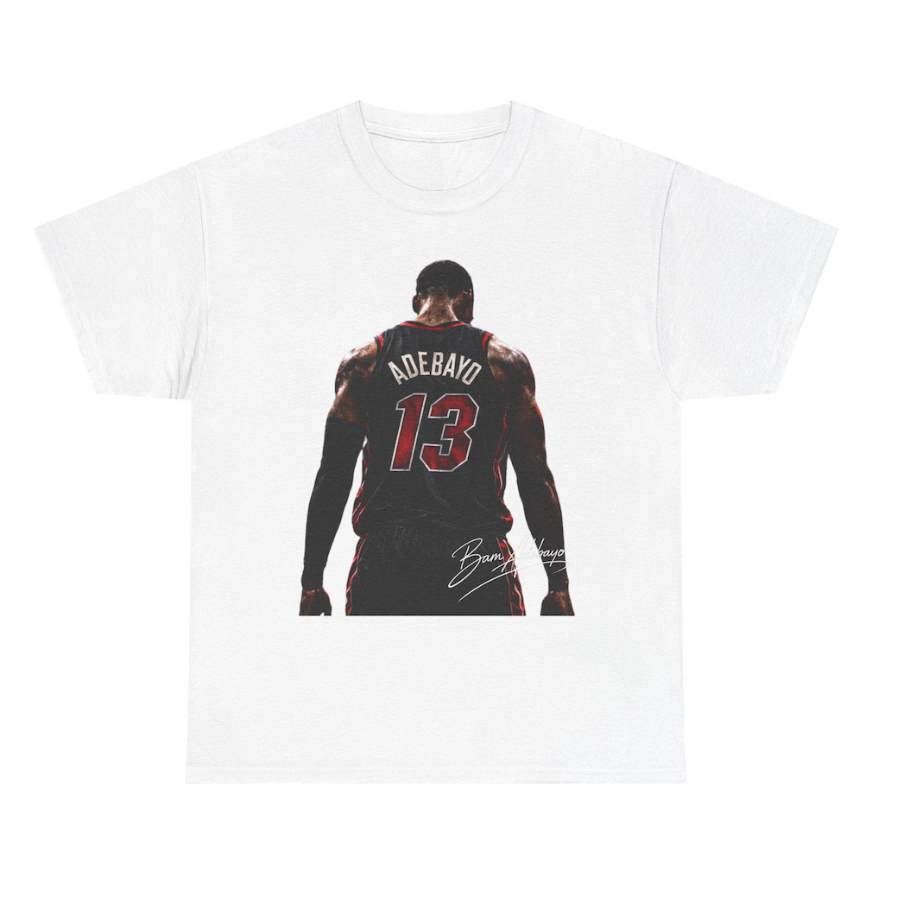 Bam Adebayo Miami T Shirt Autograph Edition Graphic Tee 83 Points!