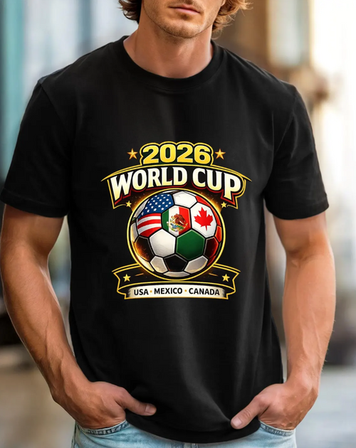 2026 World Cup Soccer Ball logo T-Shirt | USA Mexico Canada