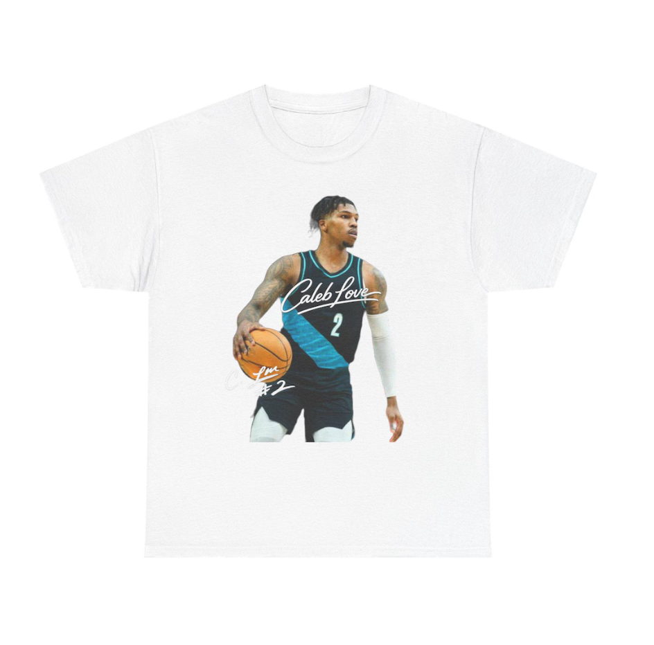 Caleb Love Portland Trail Blazers T Shirt Basketball Player Tee