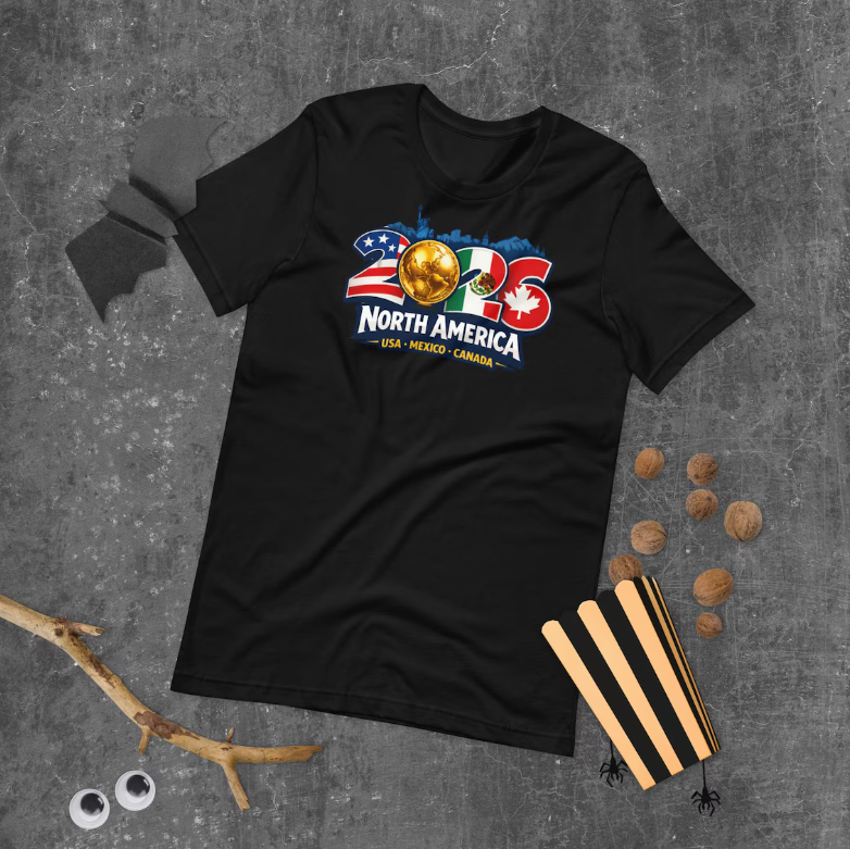 North America Shirt 2026 Soccer Travel Tee, USA Canada Mexico