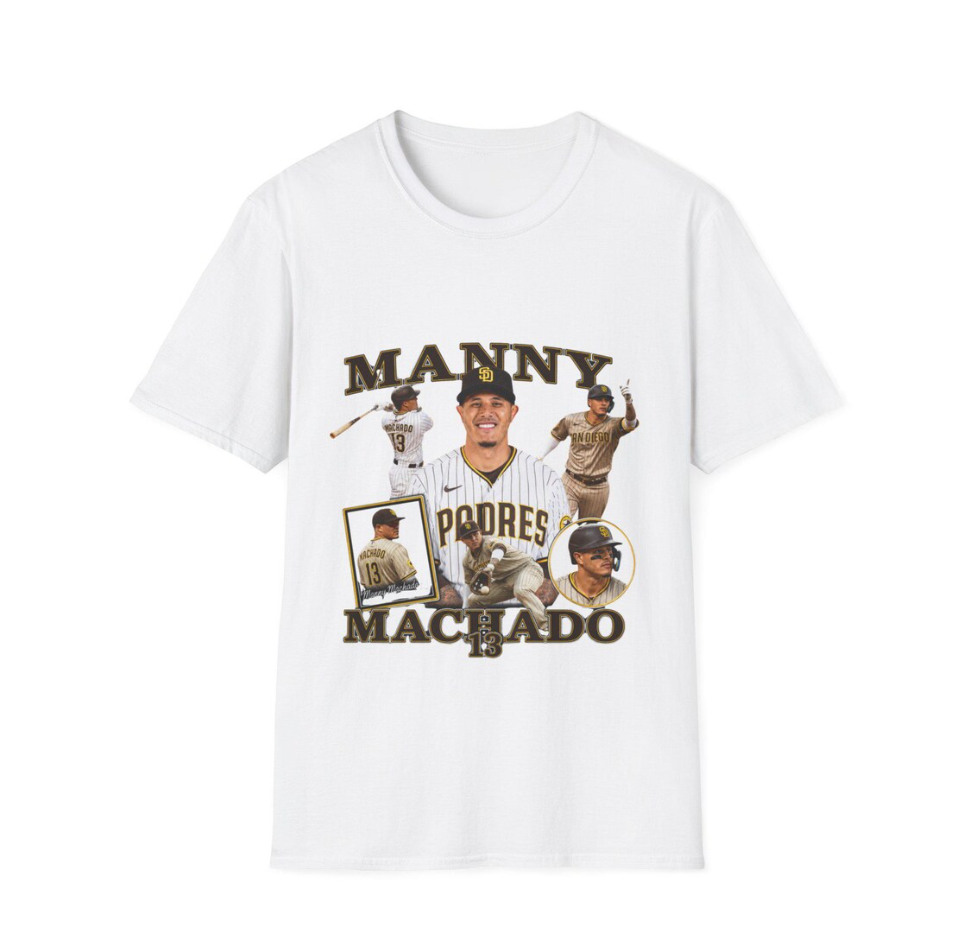 Manny Machado baseball collage T-Shirt Manny Machado player tee, San Diego Padres