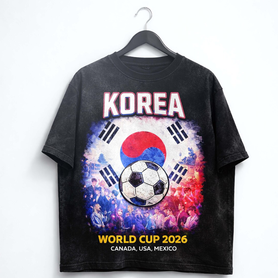 Korea World Cup 2026 Shirt Football Fan Tee Korea Soccer Shirt Game Day Outfit Canada USA Mexico Sports Graphic T-Shirt Unisex Gift.