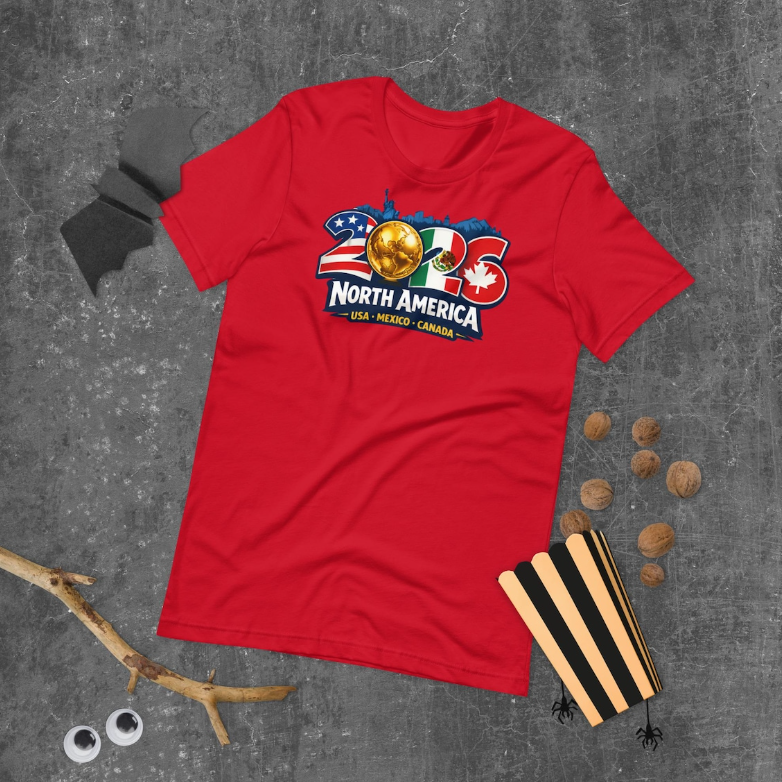 North America Shirt 2026 Soccer Travel Tee, USA Canada Mexico