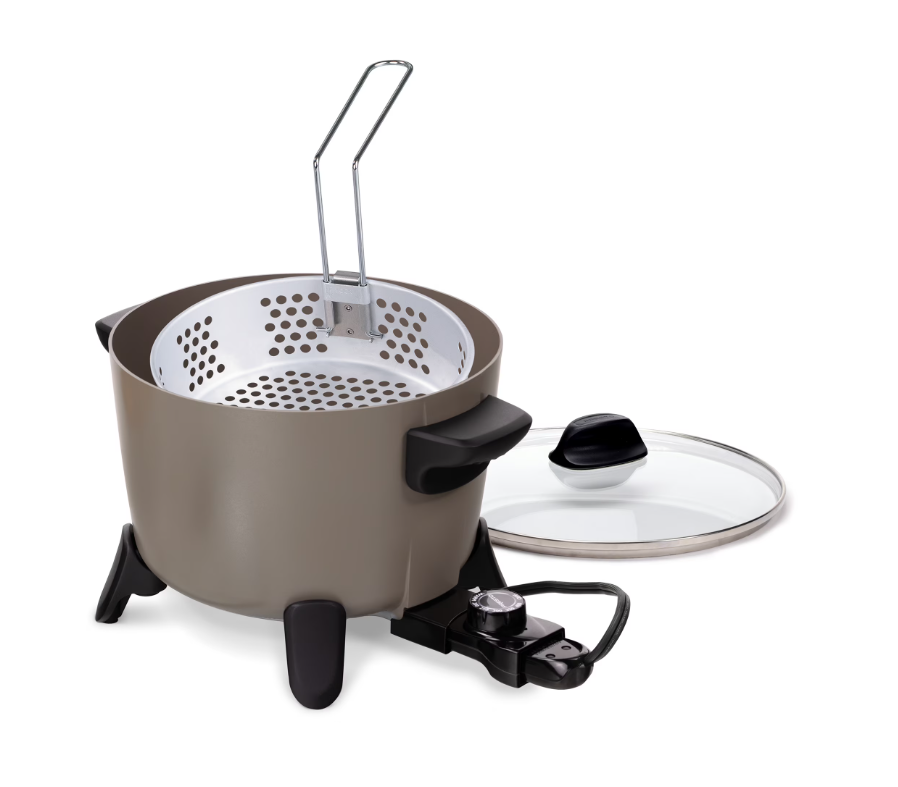 Presto Big Kettle Ceramic Deep Fryer/Multi-Cooker
