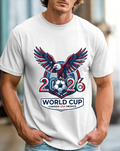 2026 World Cup Eagle Soccer Ball T-Shirt | Canada USA Mexico Tournament
