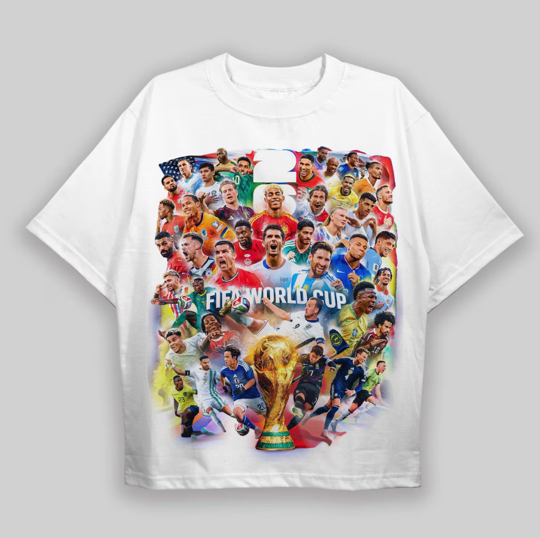 Retro Soccer Shirt 2026 Bold Graphic Football Fan Tee Vintage Style Game Day Outfit Eye Catching Sports Tee Unisex Gift