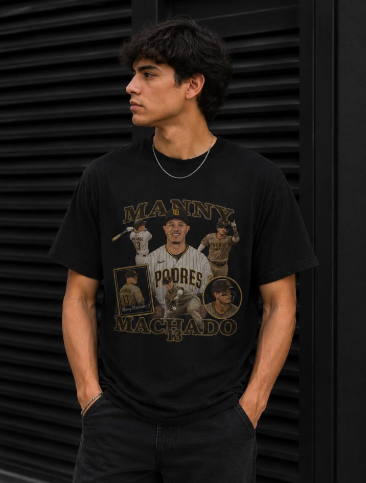 Manny Machado baseball collage T-Shirt Manny Machado player tee, San Diego Padres