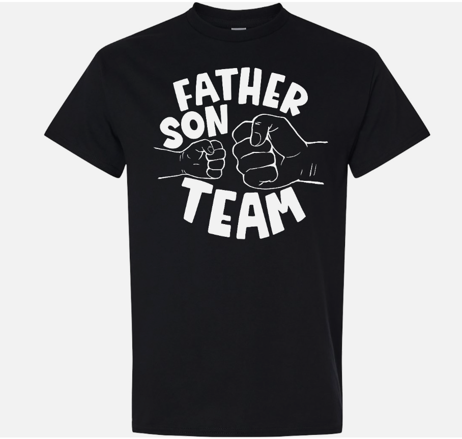 Inktastic Father's Day Father Son Team Parent Child Fist Bump T-Shirt Dad Pair