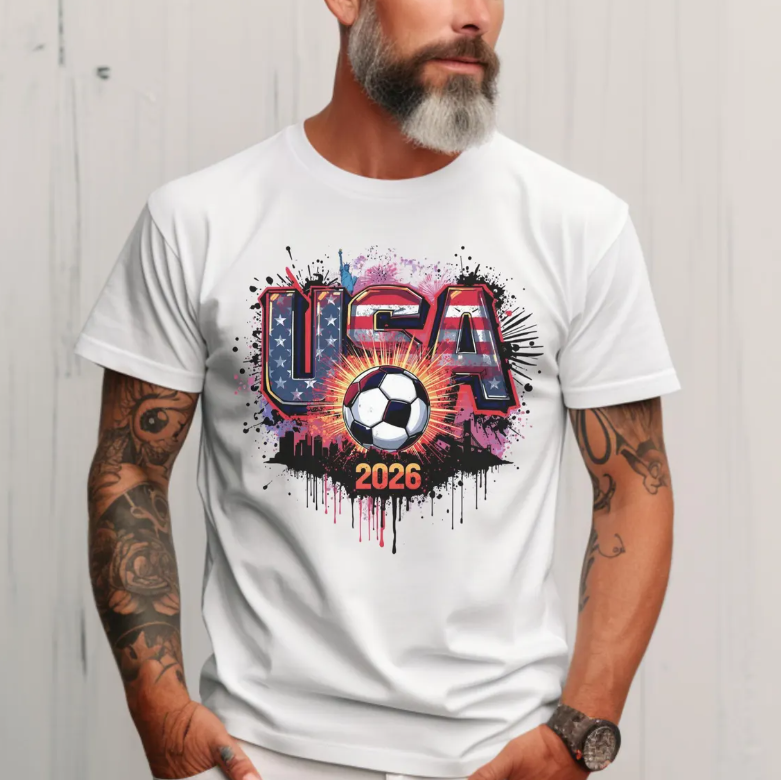 World Cup Shirt, USA World Cup Shirt, 2026 Fifa World Cup, Soccer, Futbol, Football 100% Cotton Unisex Tee