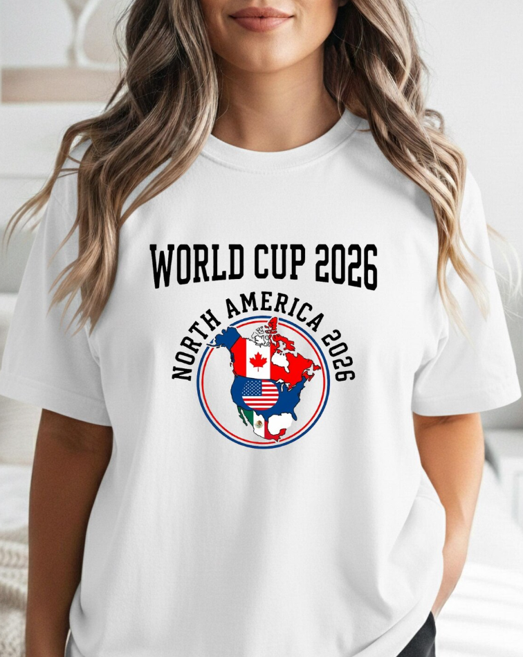World Cup 2026 logo T-Shirt | North America 2026 soccer emblem