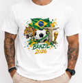 Brazil 2026 World Cup Shirt Soccer T Shirt Brazil Football Jersey Brazilian Fan Tee Futbol Graphic Shirt Trending Gift For Men Women