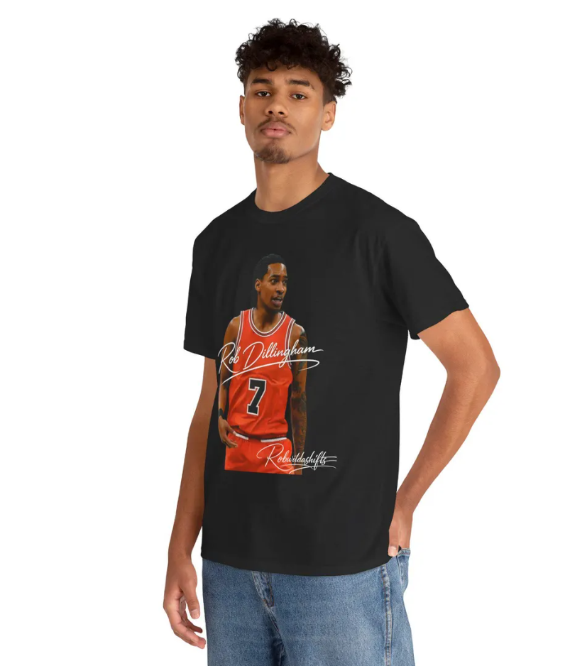 Rob Dillingham Chicago T Shirt Basketball Player Graphic Tee
