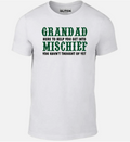 Grandad Mischief T-Shirt - Funny t shirt joke grandfather fathers day gift kids