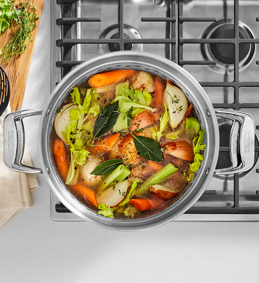 All-Clad Simply Strain Stainless-Steel Multipot - 8-Qt.