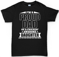 Proud Father T-Shirt – Funny Father’s Day Gift from Daughter