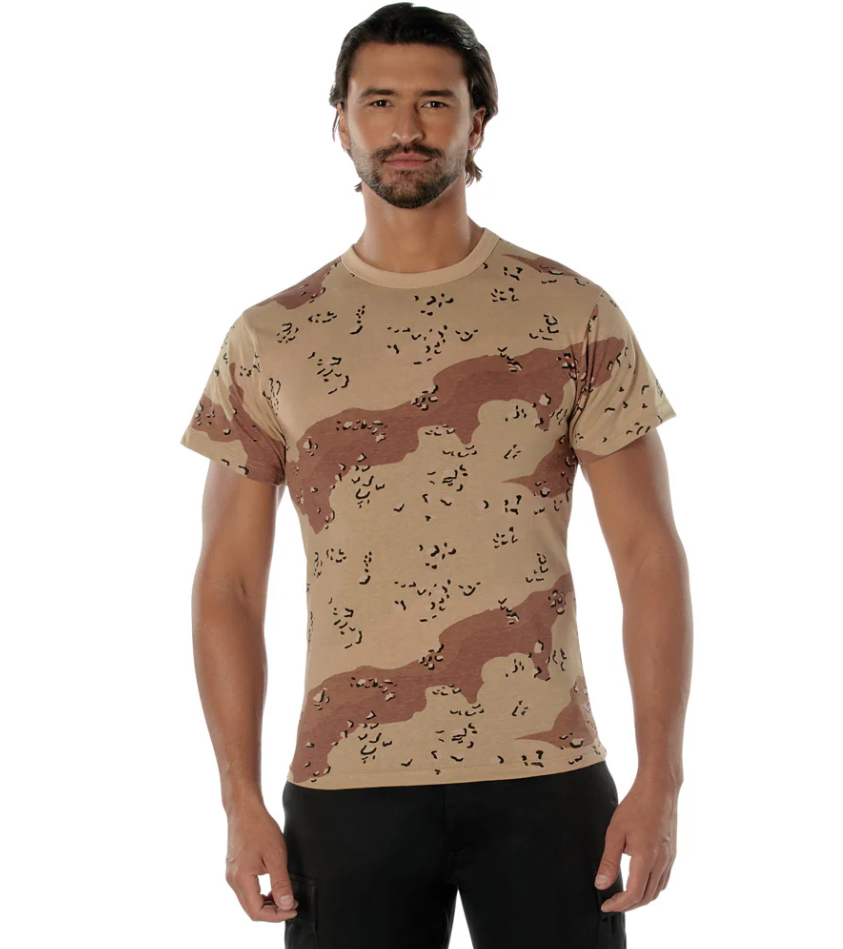 6-Color Desert Camouflage Short Sleeve T-Shirt