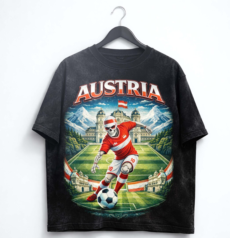 FIFA World Cup 2026 Austria Shirt, Austria Soccer Graphic Tee, Alpine Football T-Shirt, Vintage Soccer Tee, Unisex T-Shirt, Fan Gift.