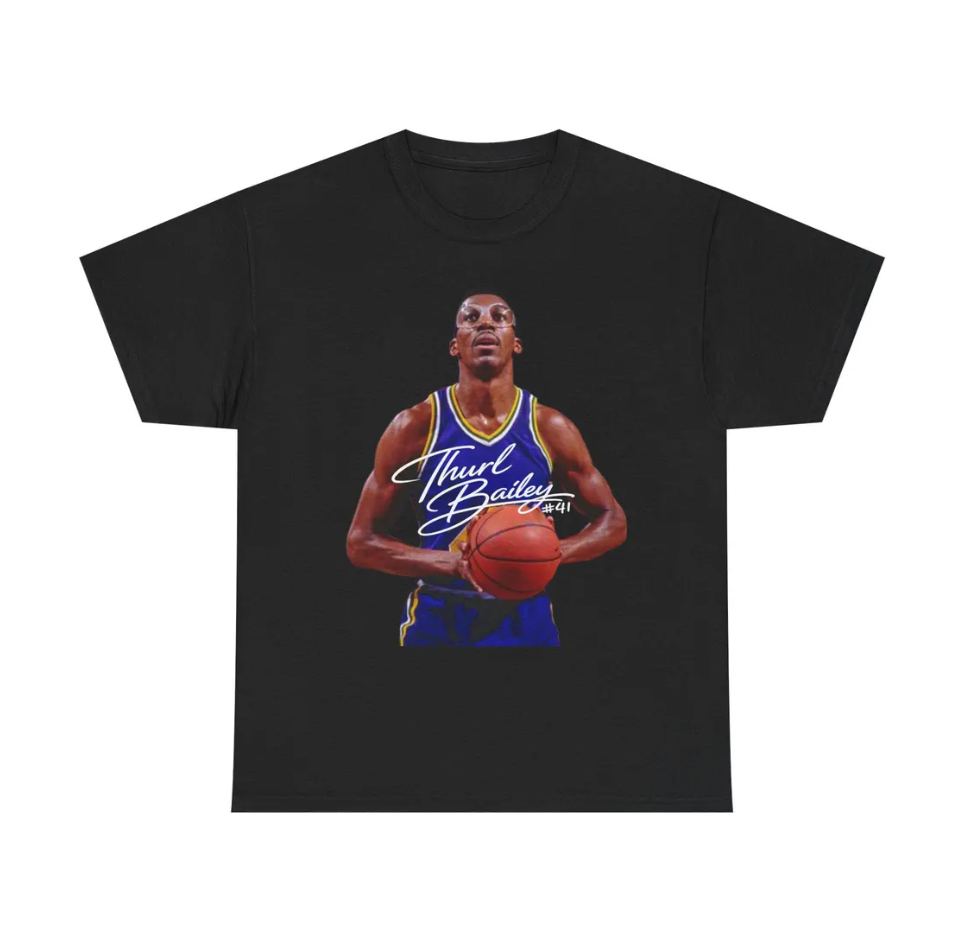 Thurl Bailey Utah T Shirt Basketball