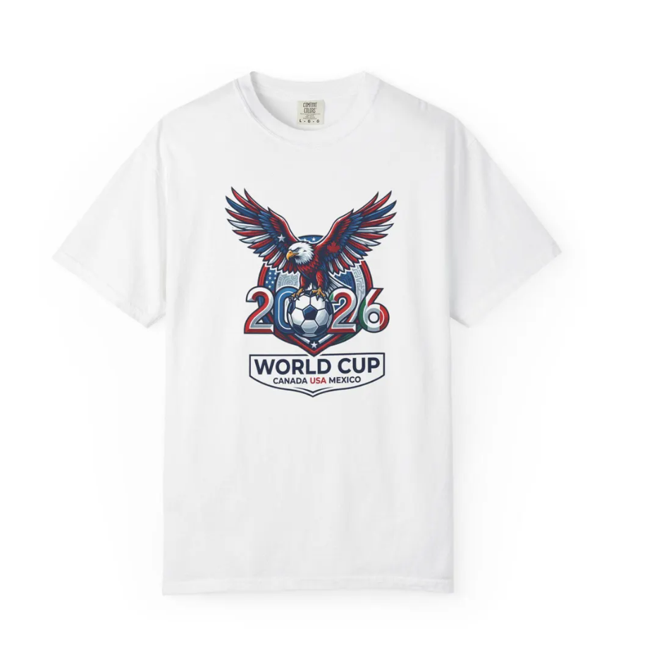 2026 World Cup Eagle Soccer Ball T-Shirt | Canada USA Mexico Tournament
