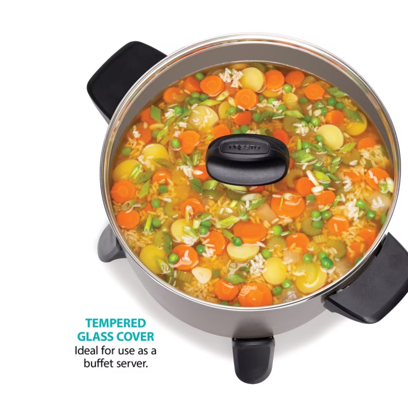 Presto Big Kettle Ceramic Deep Fryer/Multi-Cooker