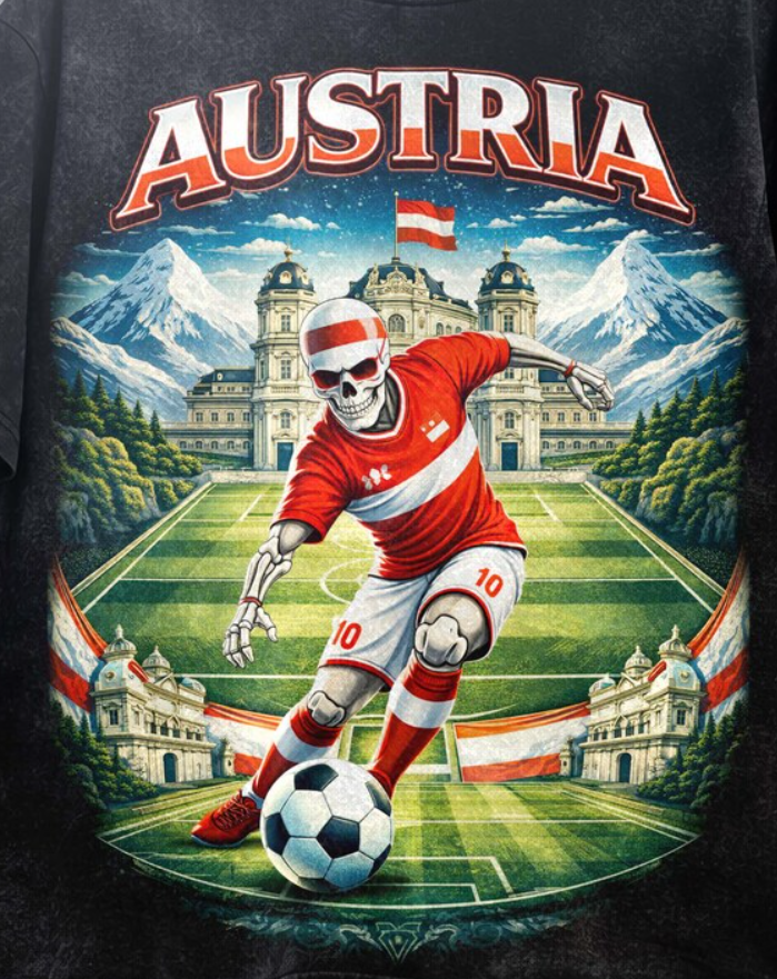 FIFA World Cup 2026 Austria Shirt, Austria Soccer Graphic Tee, Alpine Football T-Shirt, Vintage Soccer Tee, Unisex T-Shirt, Fan Gift.