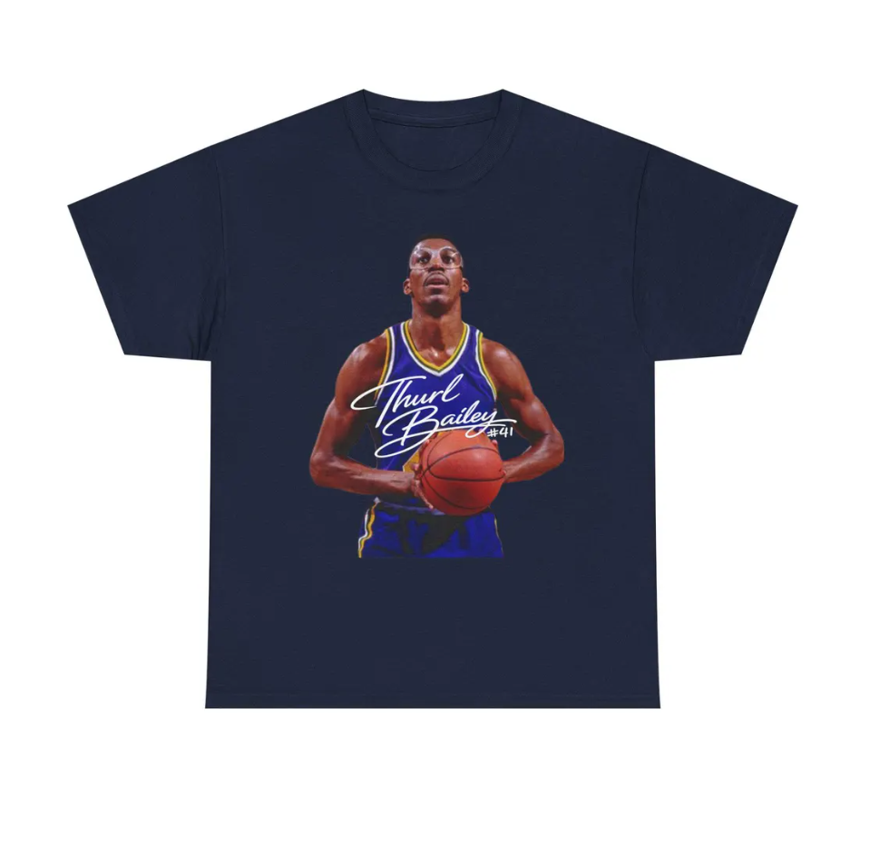 Thurl Bailey Utah T Shirt Basketball