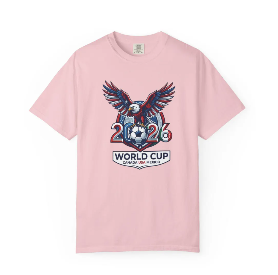 2026 World Cup Eagle Soccer Ball T-Shirt | Canada USA Mexico Tournament