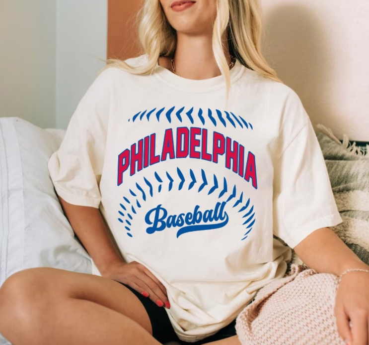 Philadelphia Baseball Vintage Minimalist Style Comfort Color Tshirt, Philadelphia Baseball Gameday Retro Style Shirt, Philly Sports Tee