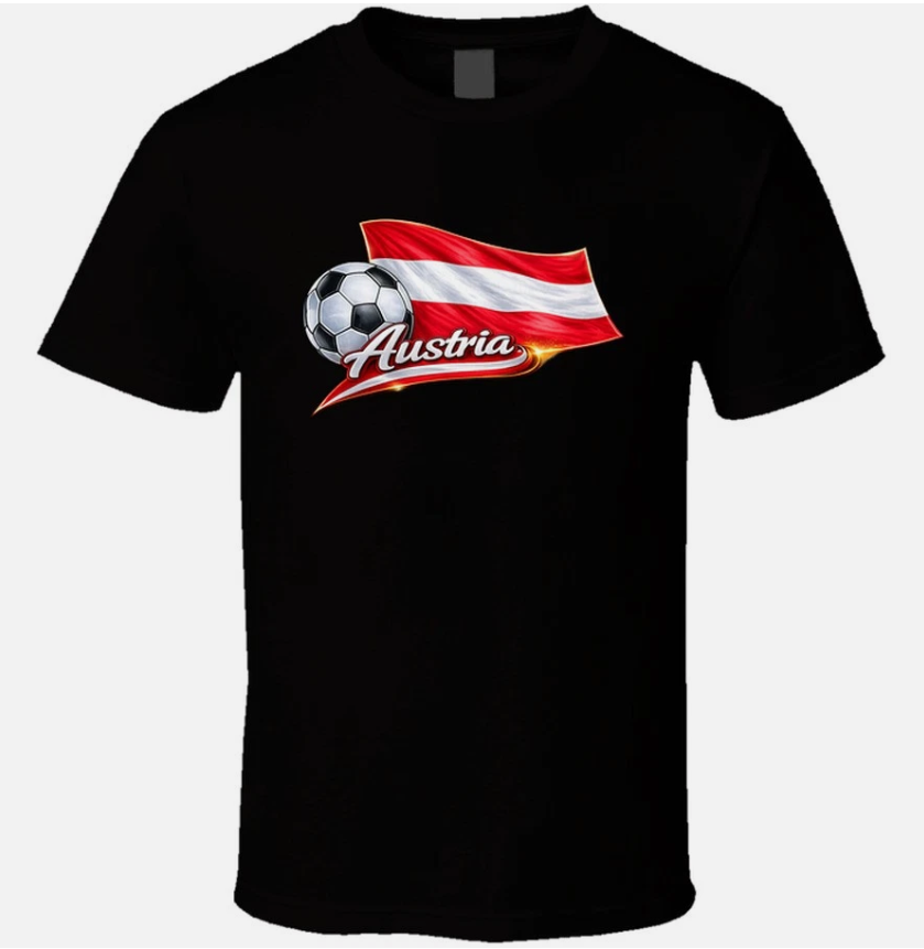 Austria World Cup Soccer Fan T Shirt