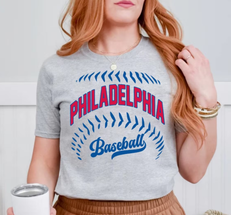 Philadelphia Baseball Vintage Minimalist Style Comfort Color Tshirt, Philadelphia Baseball Gameday Retro Style Shirt, Philly Sports Tee