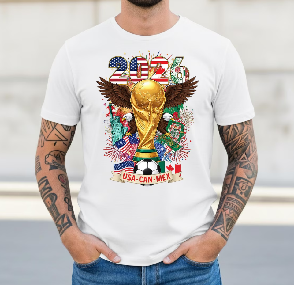 USA Canada Mexico Tee , International Football Tee, Football Fan Gift, World Soccer 2026 Shirt, Championship 2026, Sport Fan Tee