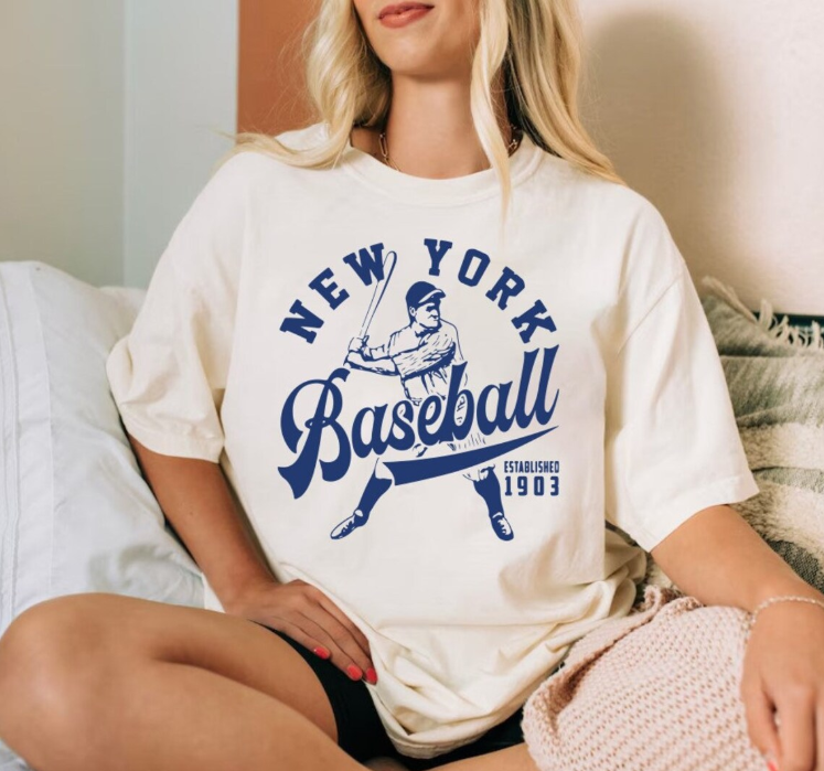 New York Baseball Vintage Est 1903 Comfort Color Unisex Tshirt, New York Baseball Gameday Shirt, NYC Sports Shirt, American Baseball Tee