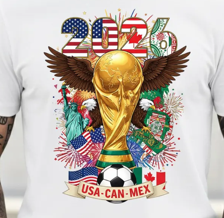 USA Canada Mexico Tee , International Football Tee, Football Fan Gift, World Soccer 2026 Shirt, Championship 2026, Sport Fan Tee