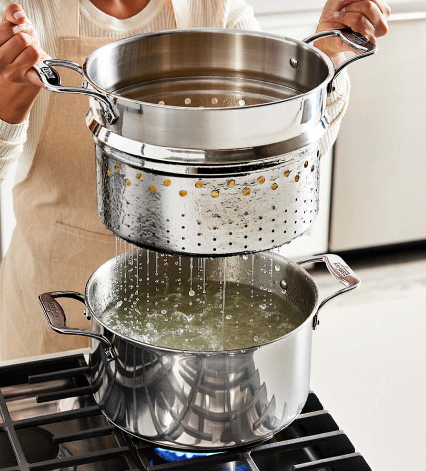 All-Clad Simply Strain Stainless-Steel Multipot - 8-Qt.
