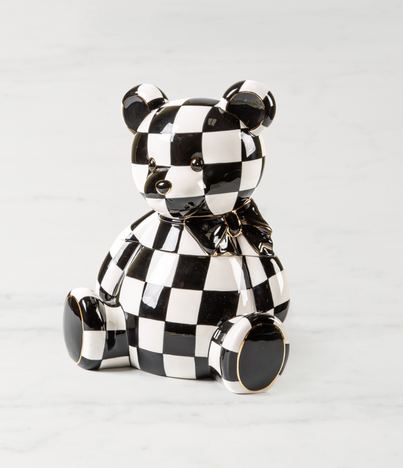 MacKenzie-Childs Courtly Bear Cookie Jar