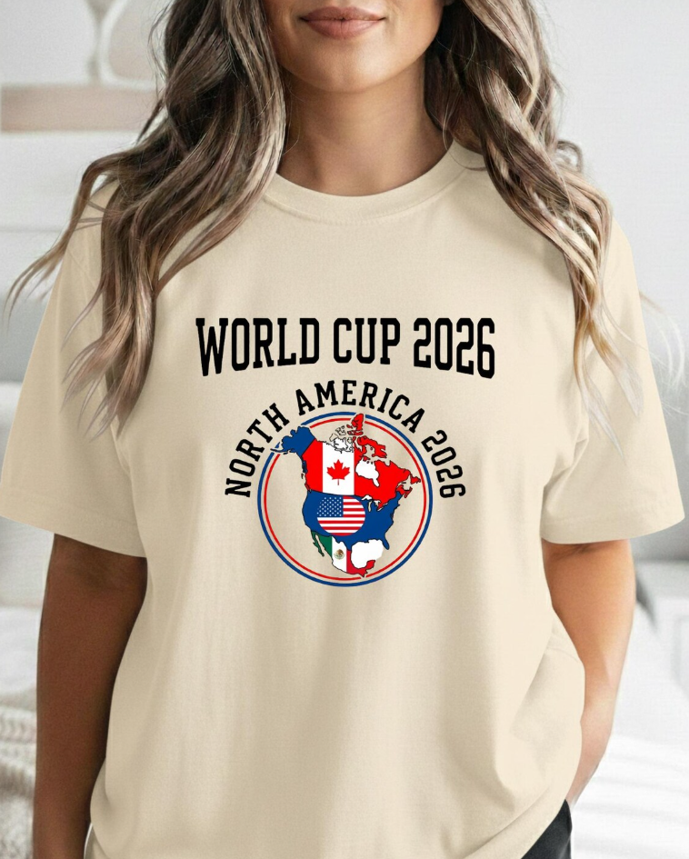 World Cup 2026 logo T-Shirt | North America 2026 soccer emblem
