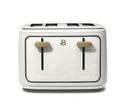 Beautiful 4-Slice Toaster with Touch-Activated Display, White Icing by Drew Barrymore